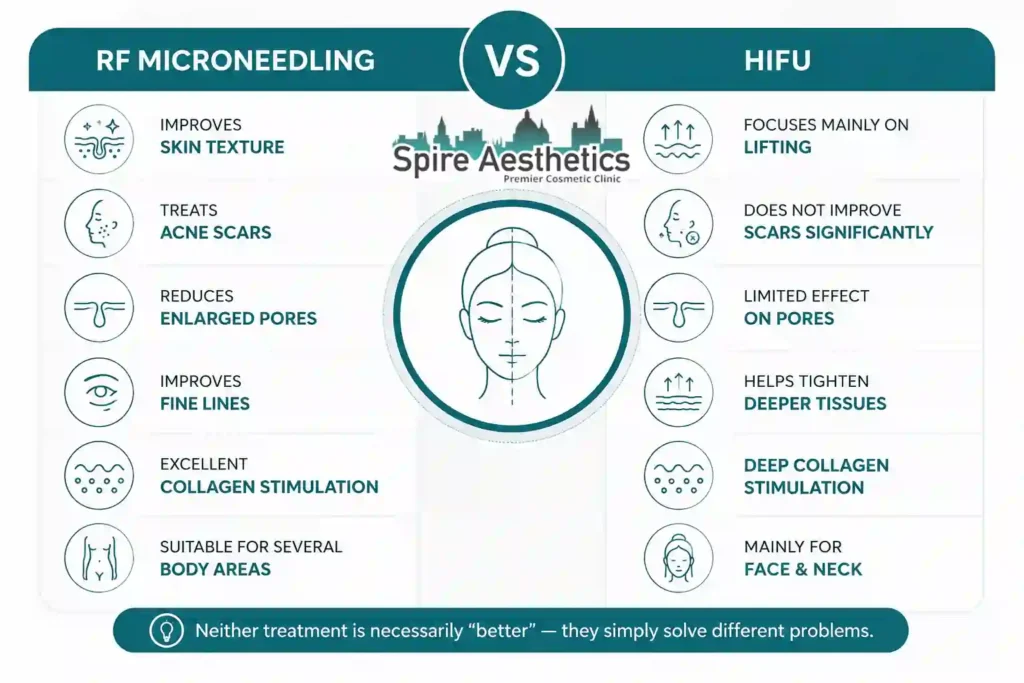 RF Microneedling vs HIFU: Which Treatment Gives Better Results Scotland?